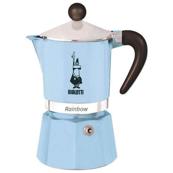 Bialetti Rainbow Caffettiera 1 tazza azzurra