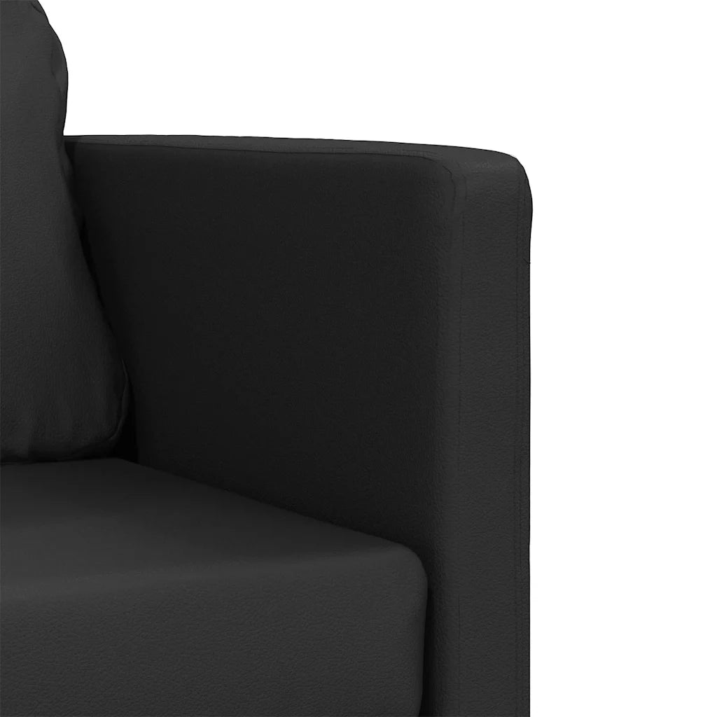 Divano Letto da Terra 2 in 1 Nero 112x174x55 cm Similpelle 353973