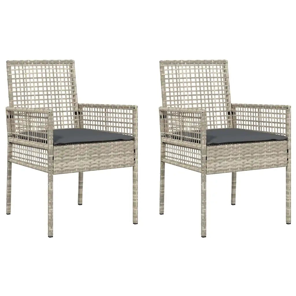 Sedia da Giardino 2 pcs Grigio chiaro 55 x 53 x 85 cm 42003450