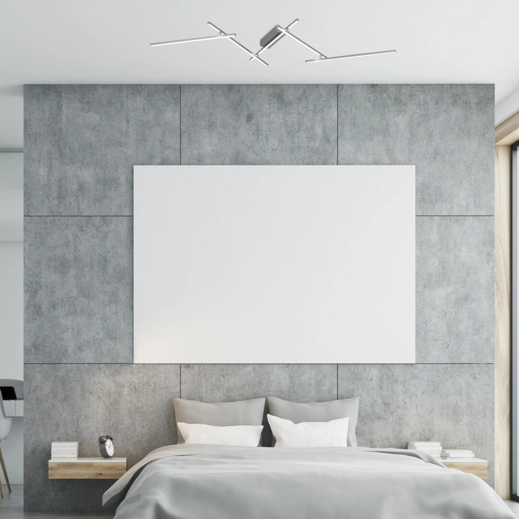 Plafoniera LED Rabalux Negan 40W argento 178cm 4000K