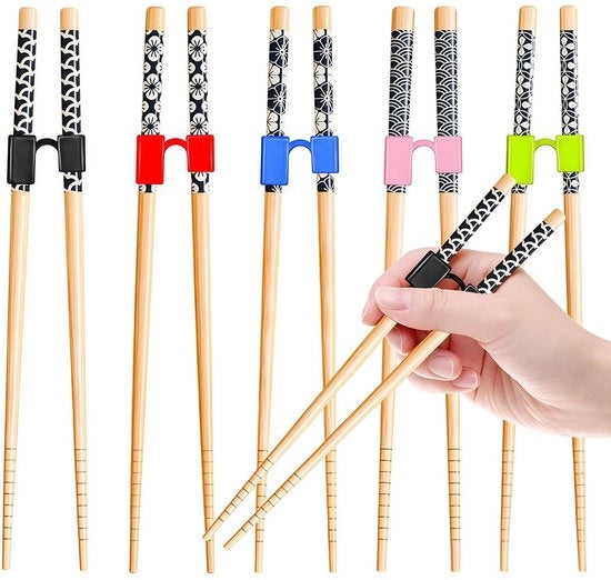 5 Paia di Stuzzicadenti in Bambù con Ausili per Stuzzicadenti - Set Riciclabile