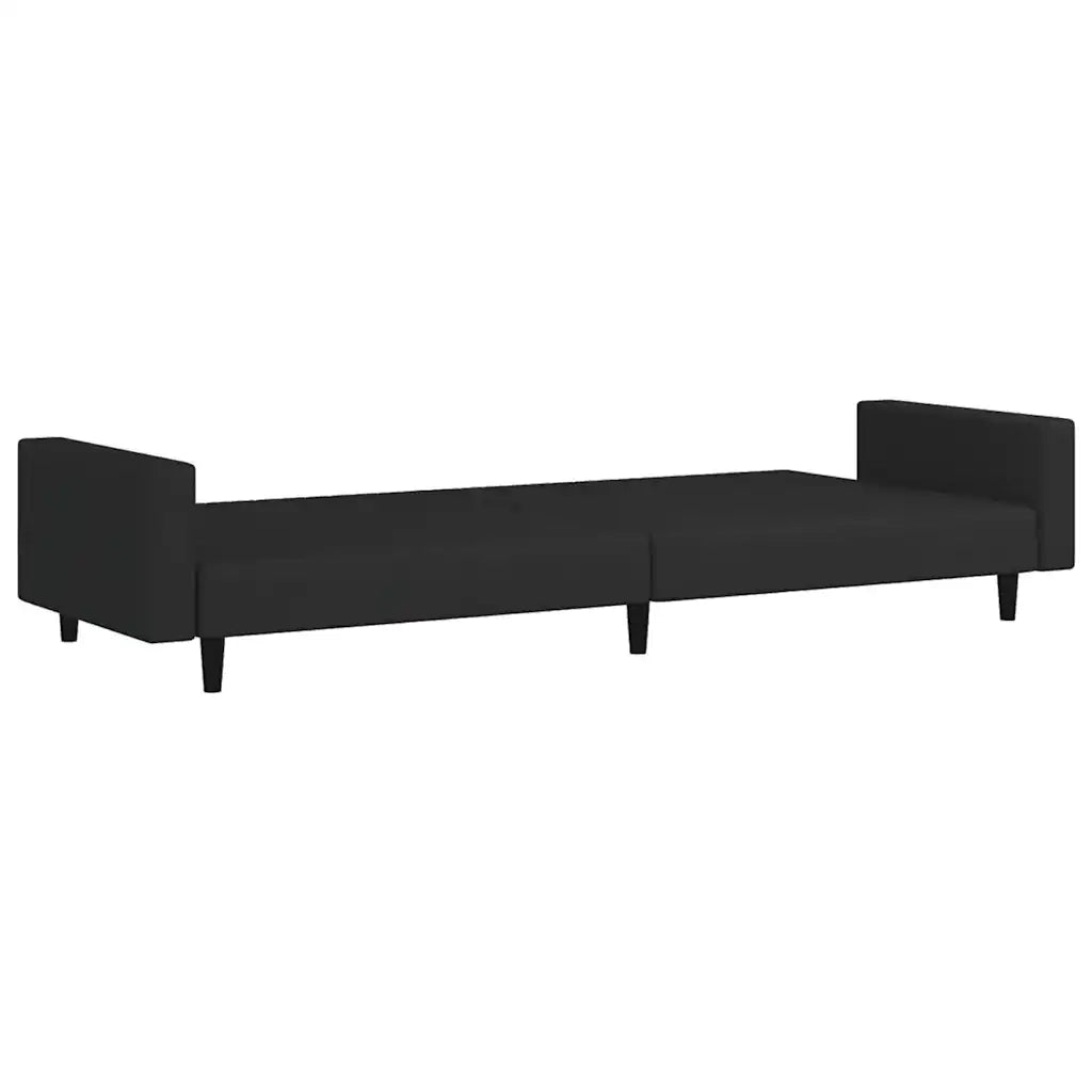Divano letto | Sof¨¤ letto | Letto singolo a 2 Posti Nero in Velluto