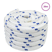 Corda | Fune da Barca 25 m 3 Bianco e Blu PP