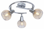 Plafoniera Loretto Reality cromo metallo 3 luci E14