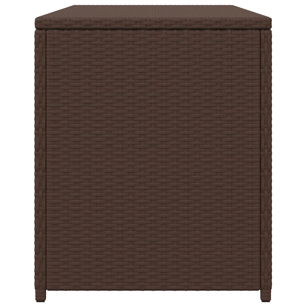 Baule da Giardino Marrone 120x50x60 cm in Polyrattan 42499
