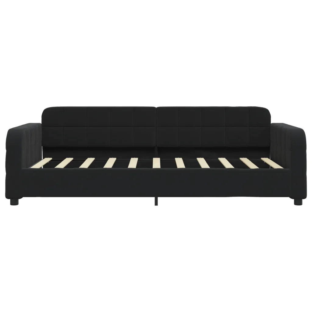 Divano letto | Sof¨¤ letto | Letto singolo Estraibile Nero 90x190 cm in Velluto