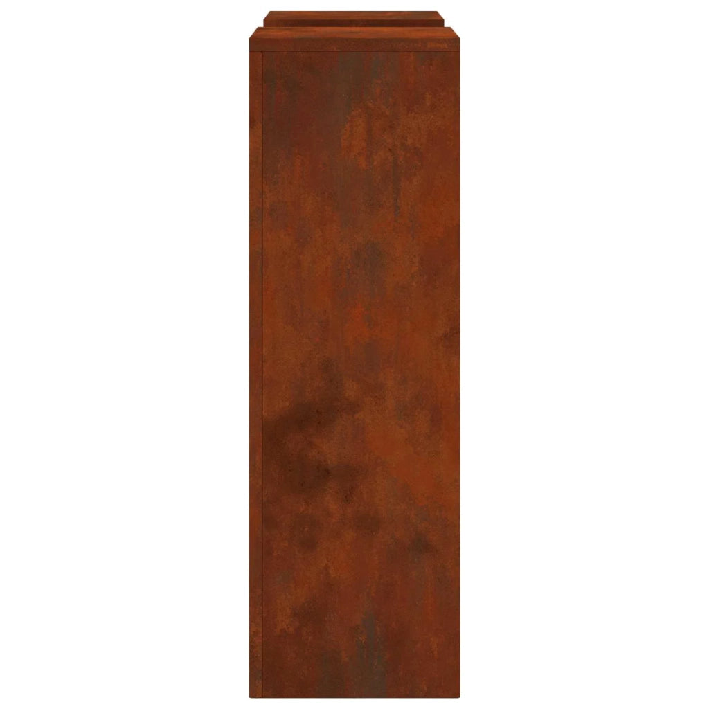 Supporto per piante | Sostegno per piante 2 pz Ruggine 24 x 24 x 75 cm