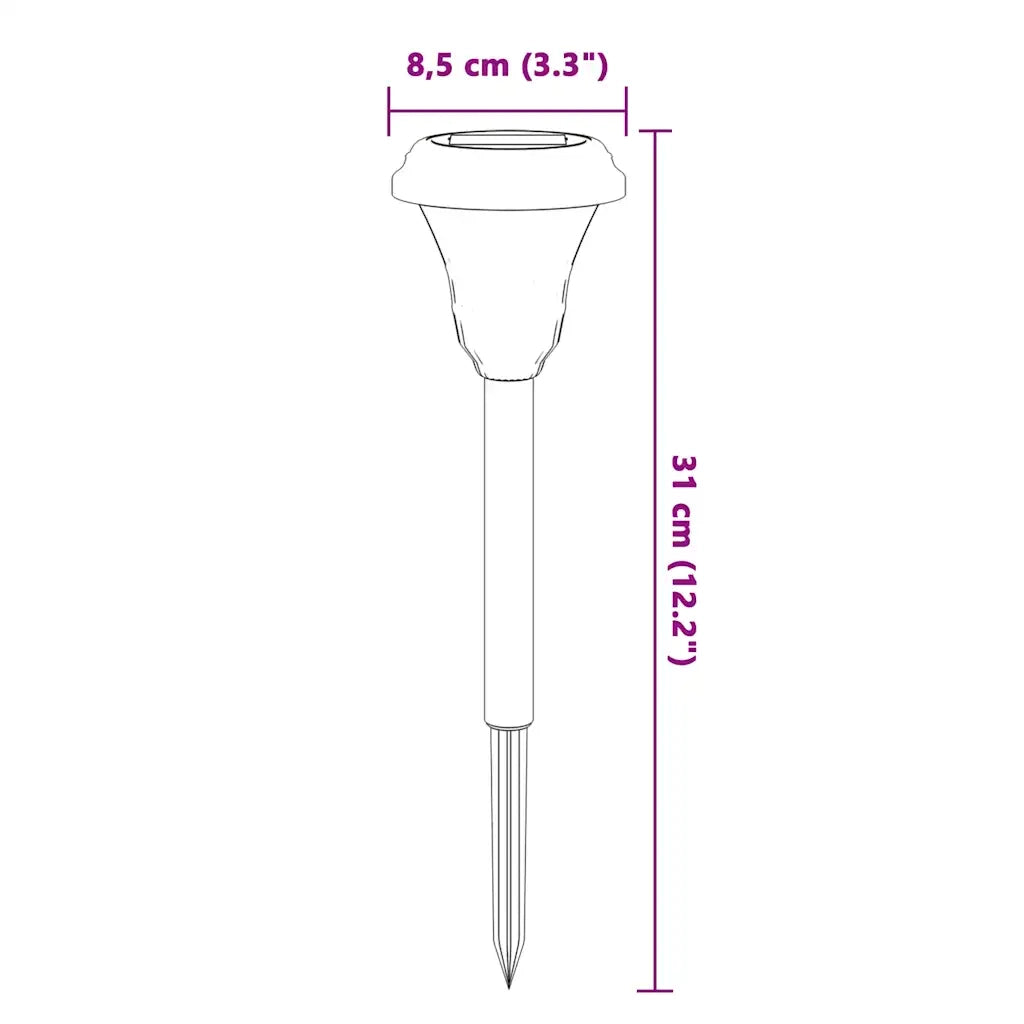 Luci Solari per Percorsi con Picchetti 12 pz Bianche 4008190