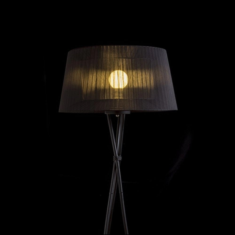 Lampada BOULOGNE da terra nero  230V E27 28W