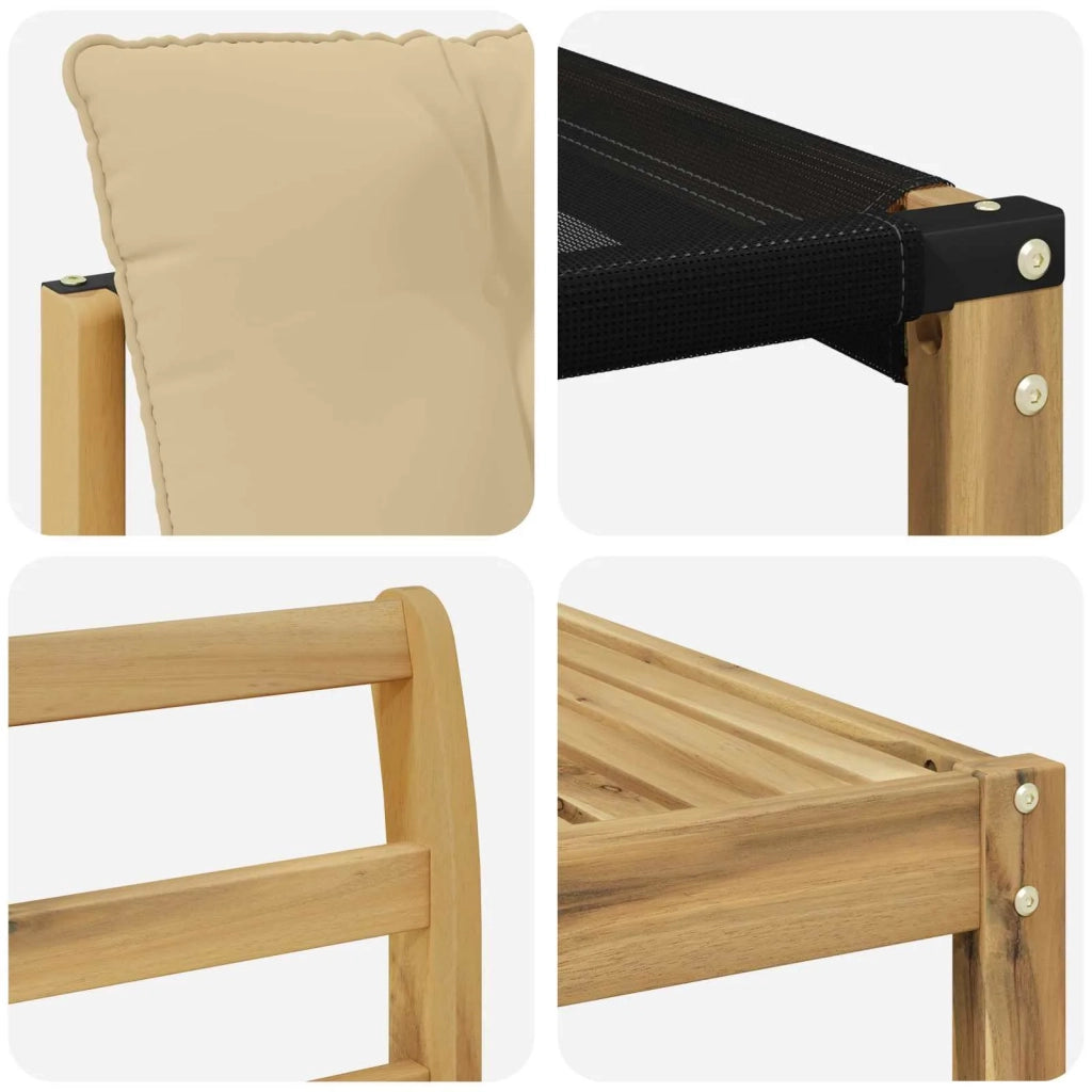 Set di divani da esterno 8 pz Bianco e Beige 3389287