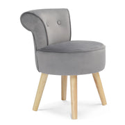 IDMarket - Poltrona Frog in velluto grigio
