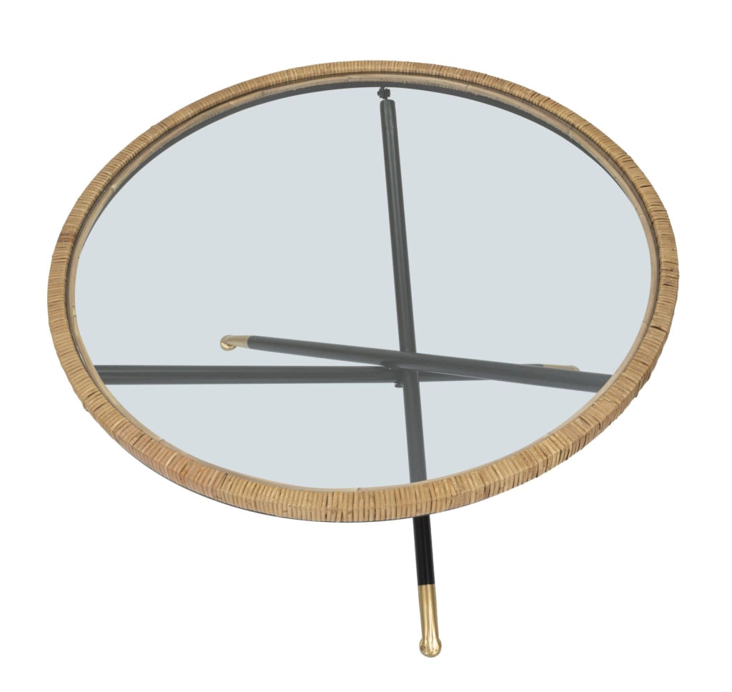 TAVOLO DA CAFFE' SAINT BARTH ROTONDO CM � 80X46,5