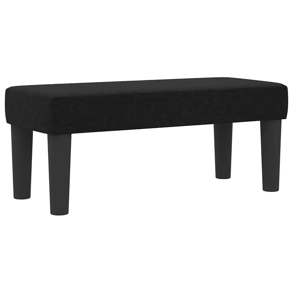 Letto a molle con materasso Nero 80 x 200 cm Tessuto