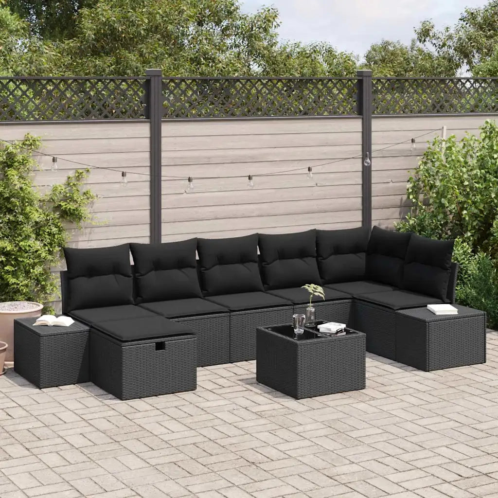 Set di divani con cuscino 8 pcs polyrattan 3360744