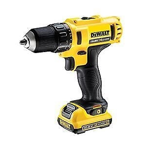 DEWALT DCD710D2-QW Trapano Avvitatore 10.8 V 2 batterie 2.0 Ah 2 velocita' 15 regolazioni coppia ingranaggi metallo luce LED colore Giallo Nero
