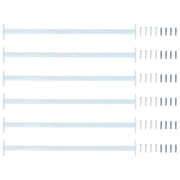 Barra di Sicurezza Regolabile per Finestra 6 pcs Argento 42028275
