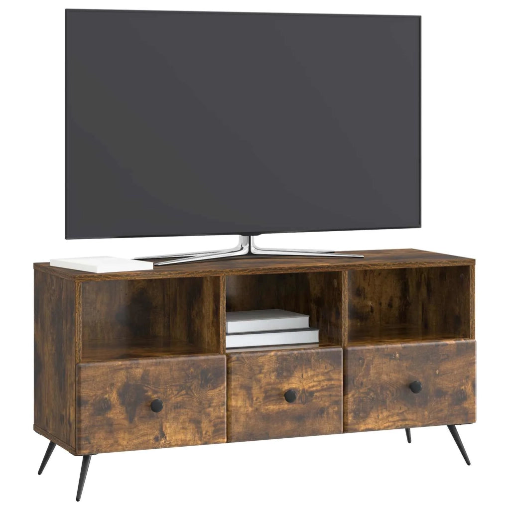 Mobile TV | Armadietto TV | Mobile Porta TV Rovere Fumo 102 x 34,5 x 50 cm Legno ingegnerizzato
