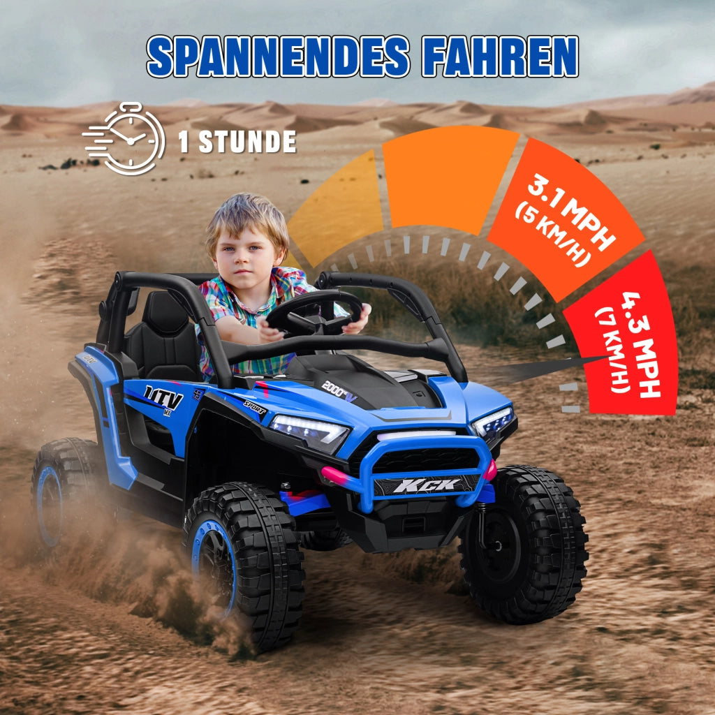 Auto elettrica per bambini ¨C zephmum ¨C Blu