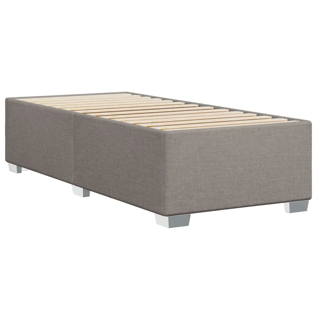 Letto singolo | Letto per adulti | Giroletto senza Materasso Tortora 80x200 cm Tessuto