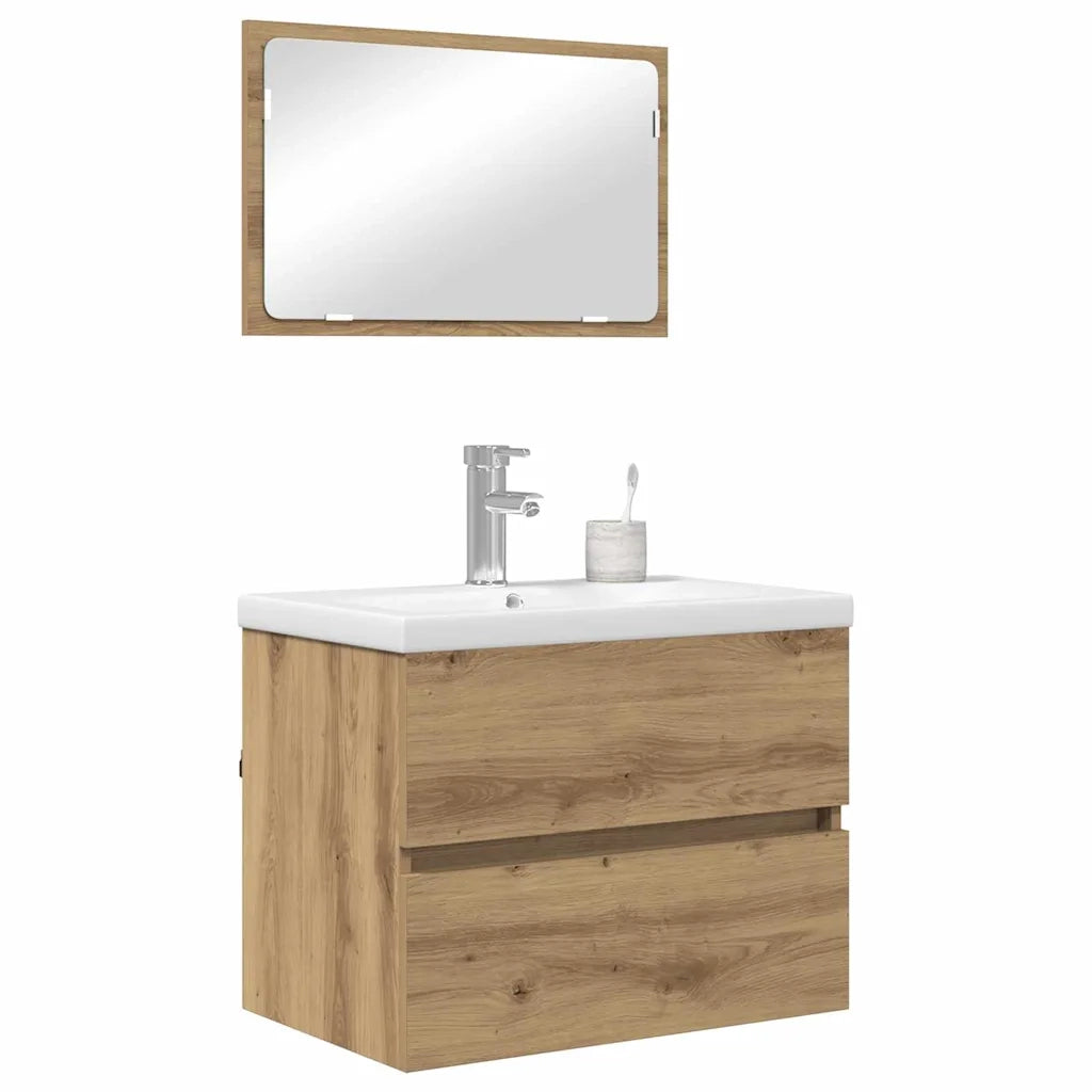 Set di mobili per il bagno 3 pcs Rovere artigianale 3393503