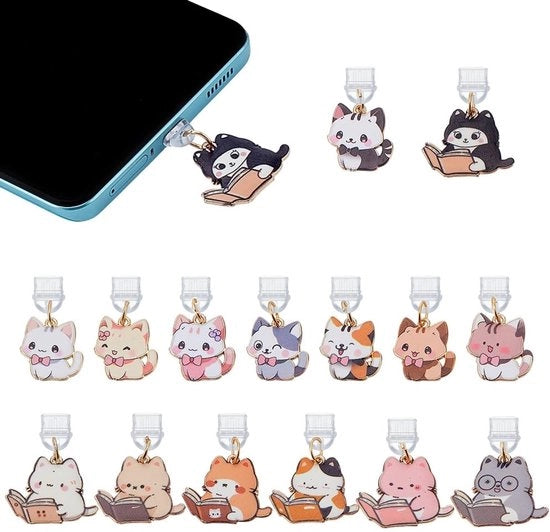 15 Set di Copricelle per Telefoni e Accessori con Disegno Gatto