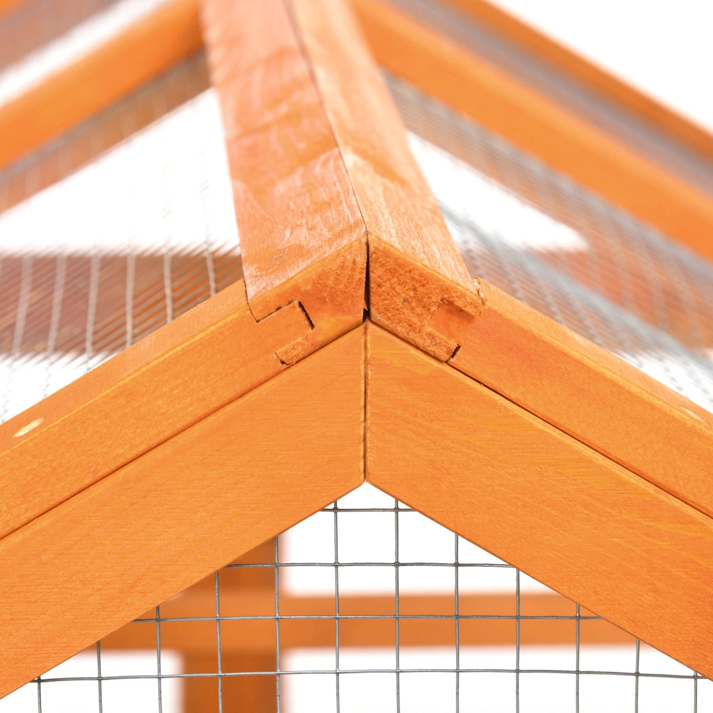Recinto per polli in legno ¨C Minimal ¨C 140x88.5x106 cm arancione