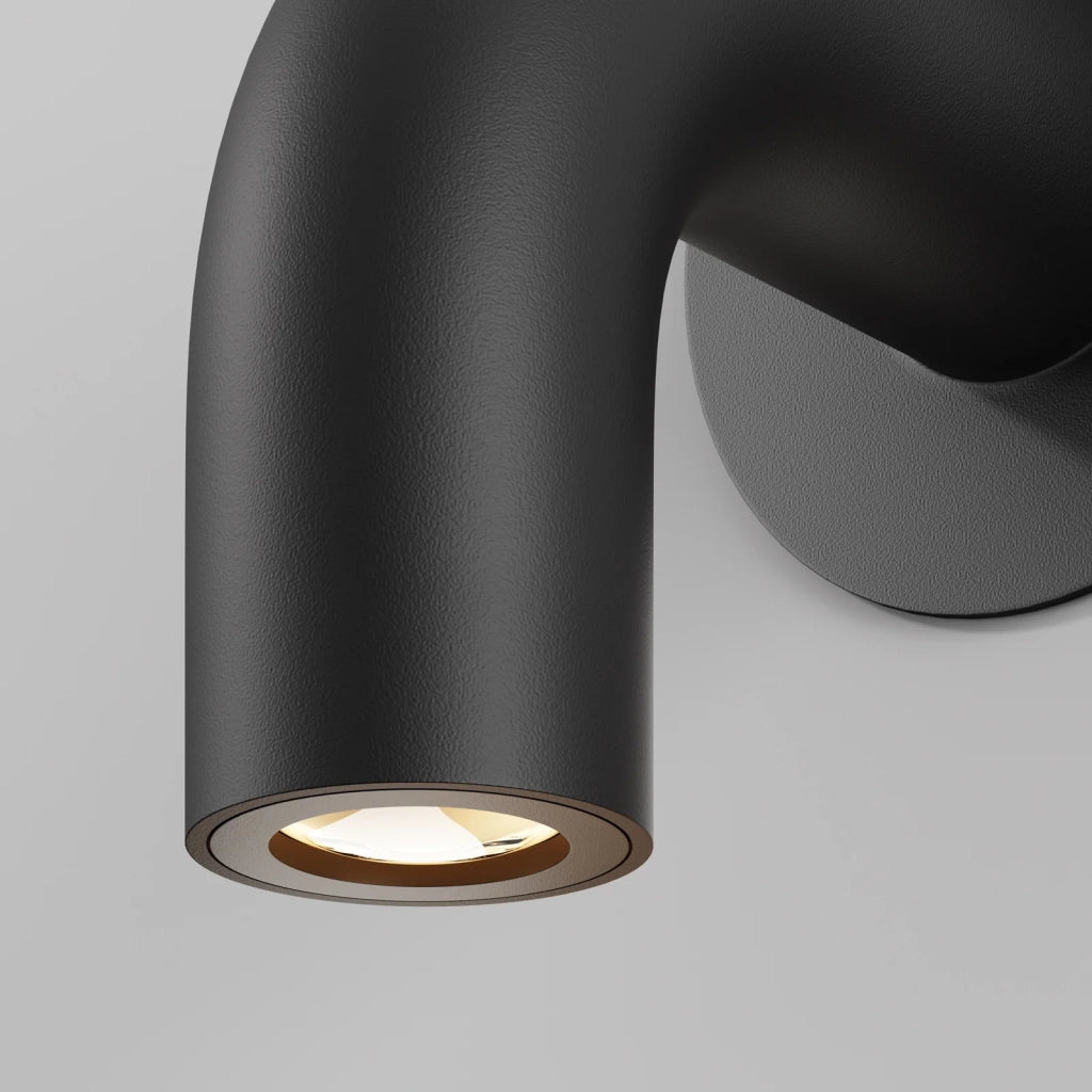 Maytoni applique design Sleek 1 luce LED integrato IP65 grafite metallo