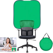 Sfondo a schermo verde per sedile 100 cm trasportabile a doppia faccia pieghevole schermo verde tenda a rullo per una sola unità per fotografia giochi di video e trasmissioni in diretta