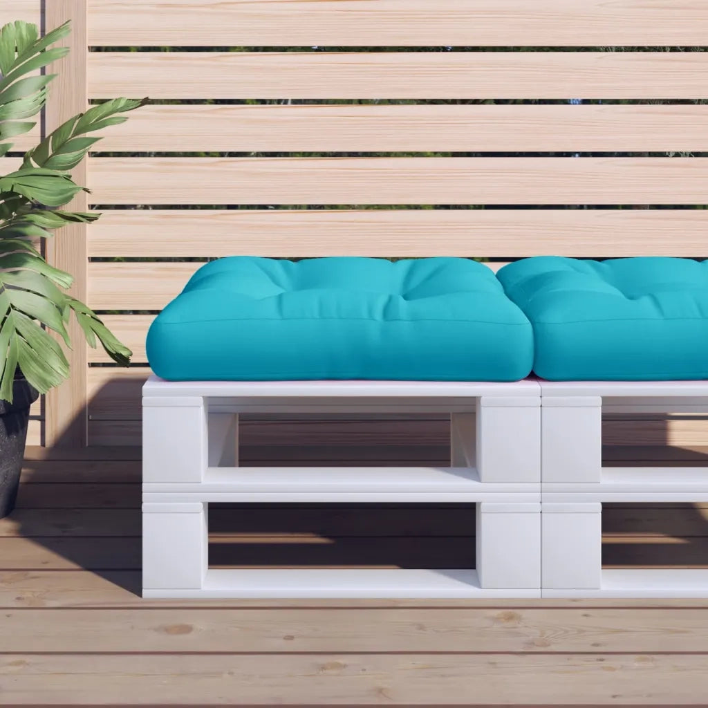 Cuscino per pallet | Cuscini per sedie Turchese 58x58x10 cm in Tessuto Oxford