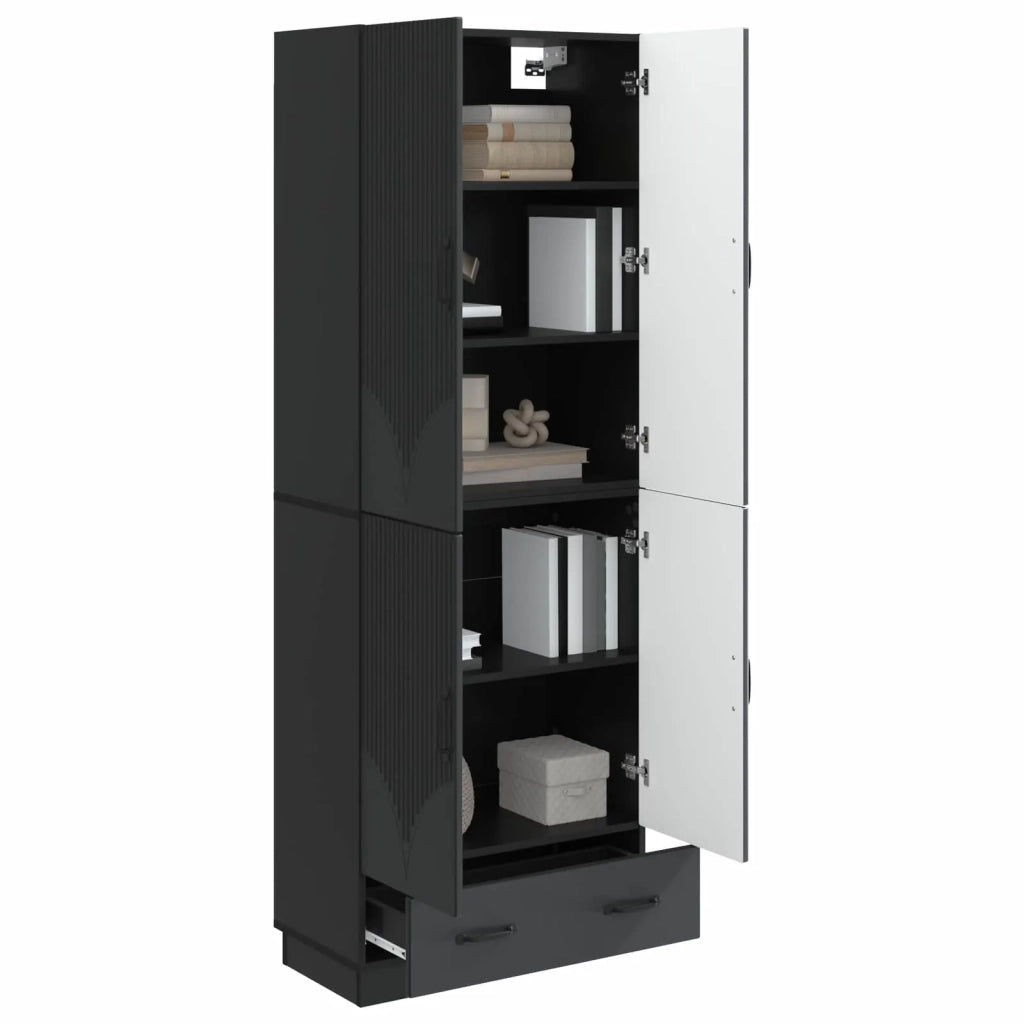 Set di armadi 2 pcs Nero Legno ingegnerizzato 3416773