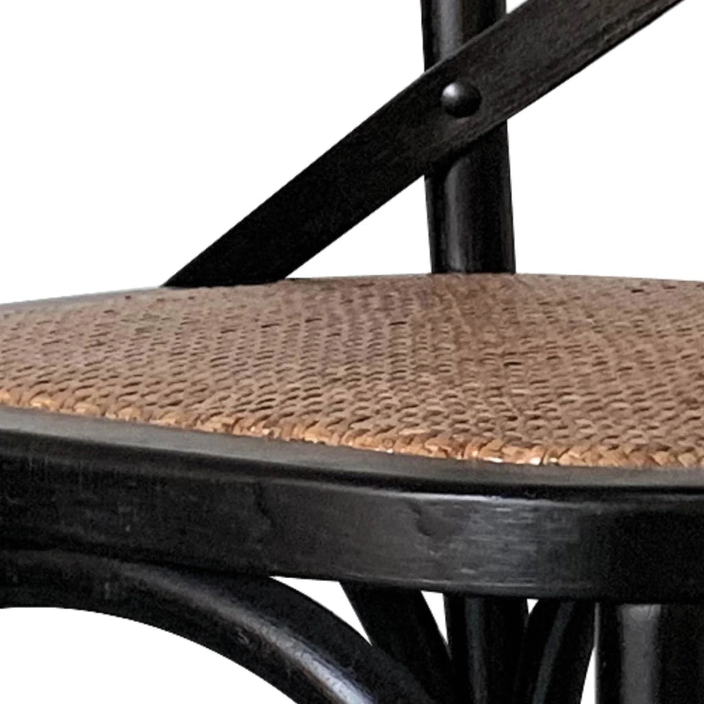 LÚZETE - SEDIA IN LEGNO DI BETULLA NERO GRETTE