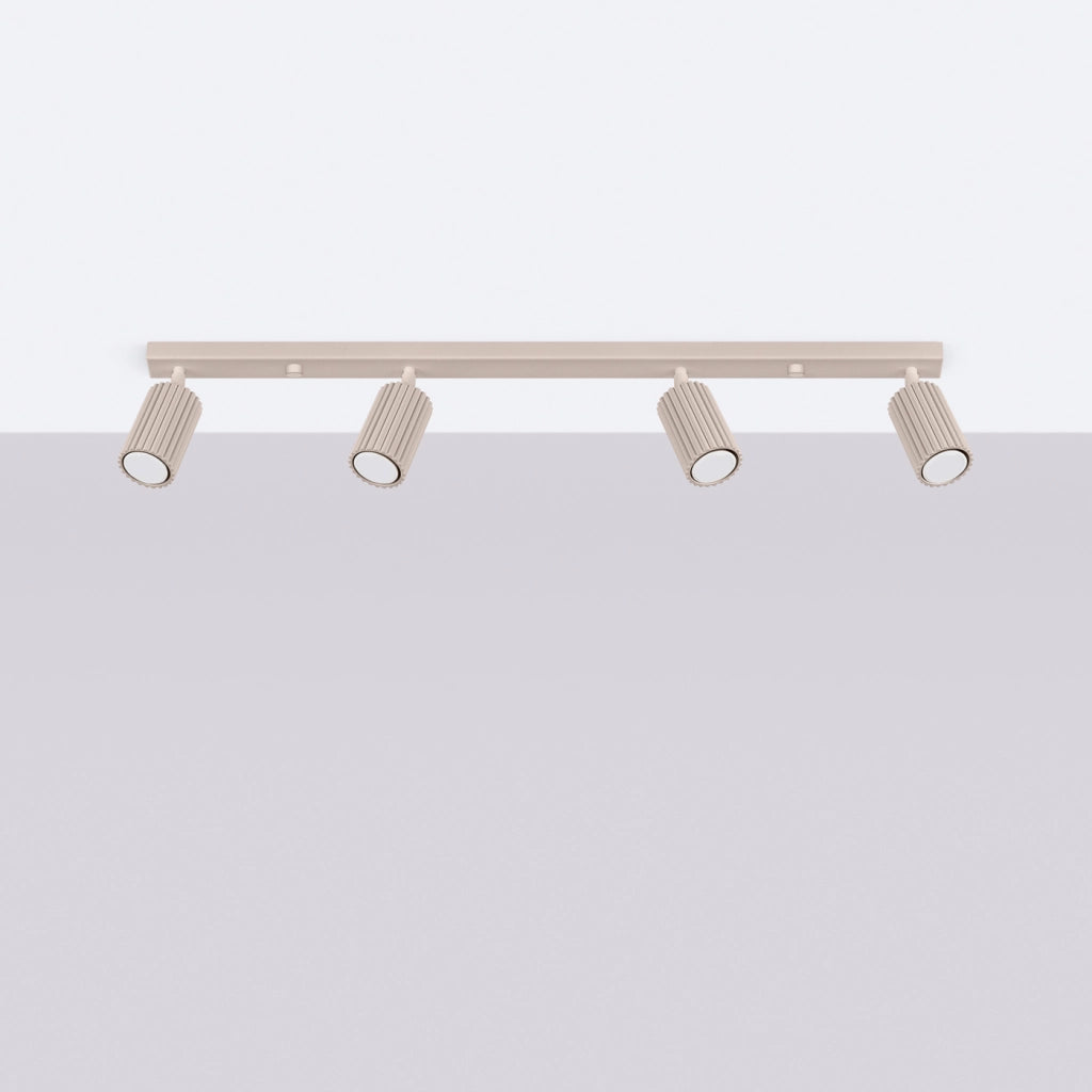 Lampada da soffitto KARBON 4L taupe