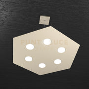 EXAGON SOSPENSIONE 6 LUCI SABBIA 1142-SG-SA