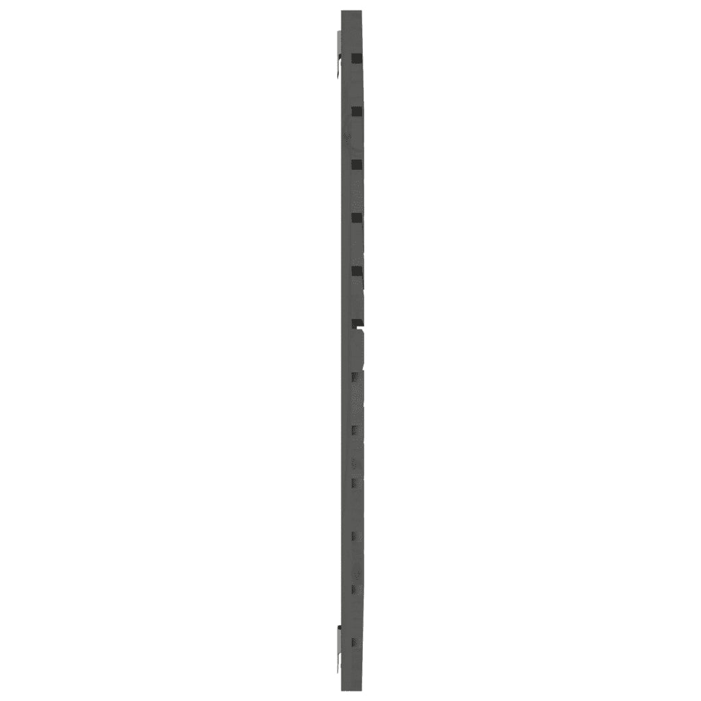 Testiera da Parete-Testiera a Muro-Testata Decorativa Grigia 126x3x91,5 cm Legno Massello di Pino