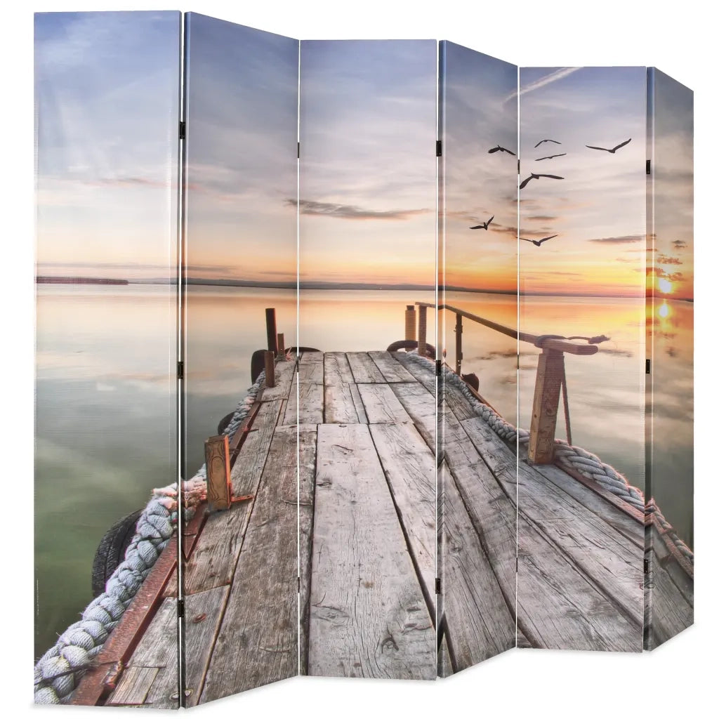 Divisorio Ambienti | Divider per stanze | Paravento Pieghevole 228x170 cm Stampa Lago