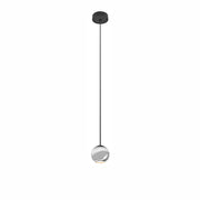 Lampada a sospensione a LED Bora Suspension 8,5W 36º 2700K finitura Argento, design sferico per illuminazione d'accento professionale di alta qualità