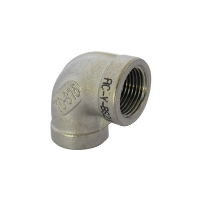GOMITO A 90  ° FF ACCIAIO INOX- 1- IKARO- pezzi 1