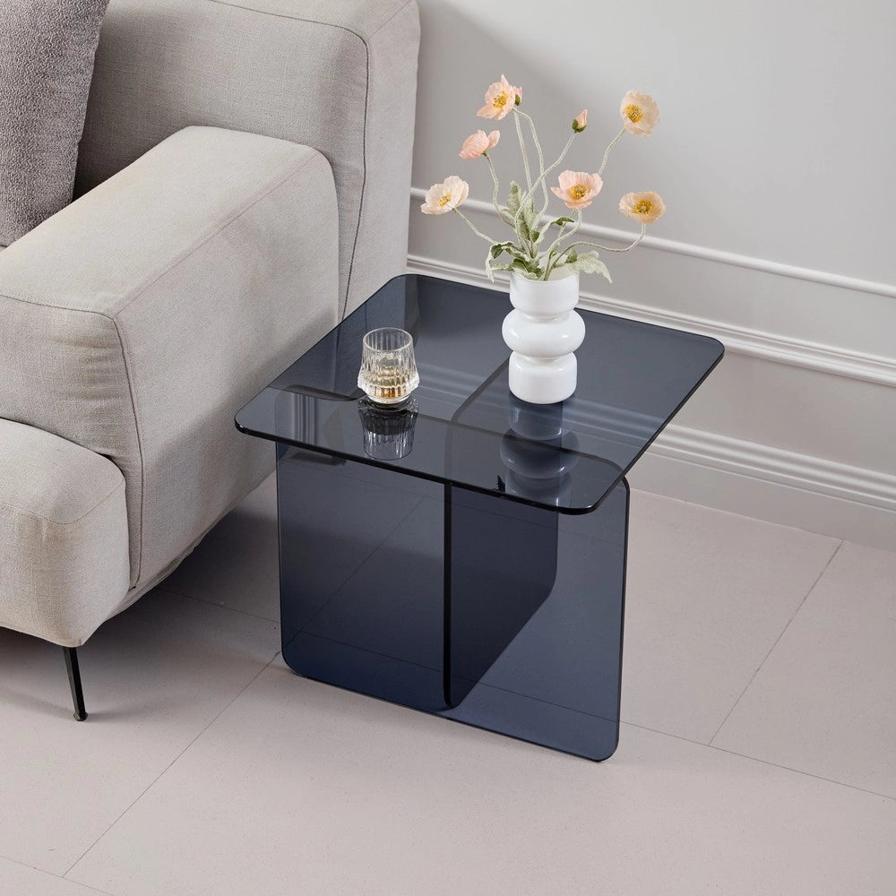 Tavolino da Caff¨¨ in Vetro Temperato ¨C MINIMAL ¨C Trasparente, Design Moderno
