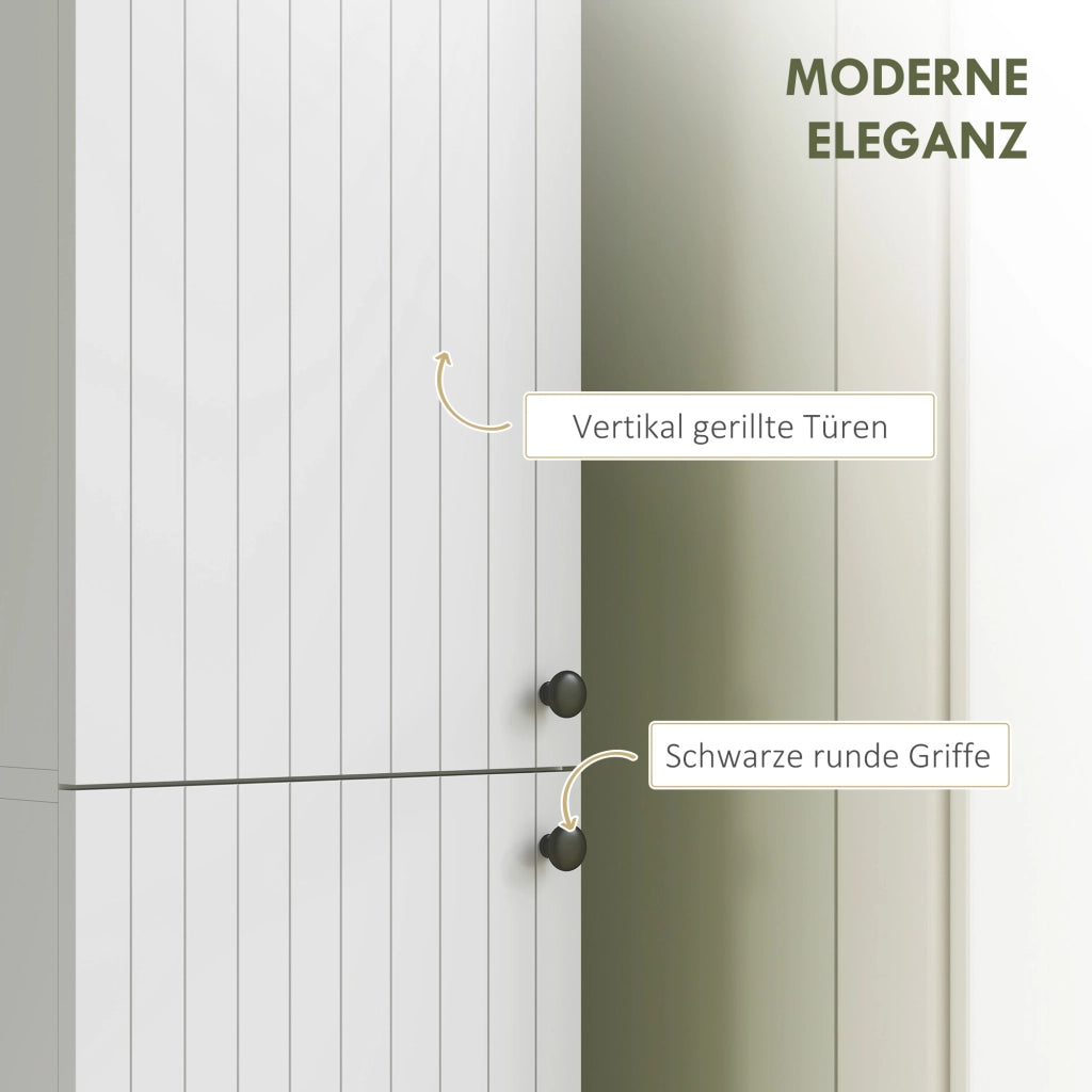 Mobile da bagno a parete ¨C Xylo ¨C bianco MDF 6 ripiani
