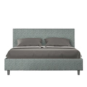 Letto Matrimoniale 160x190 cm con Rete Adele Aragona 7 Azzurro