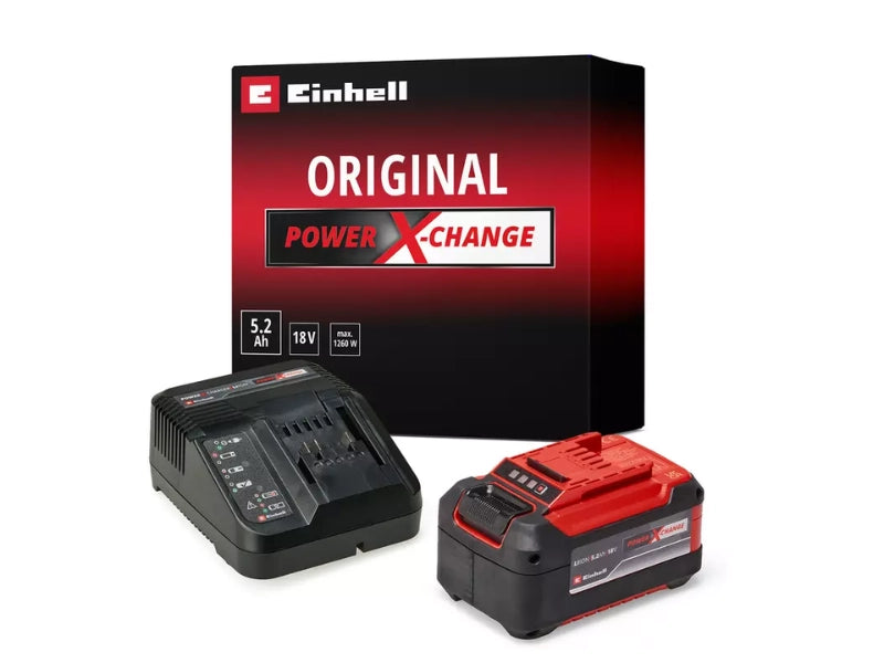 Kit batteria e caricabatteria Einhell PXC Starter Kit 18V 5,2Ah ioni di litio