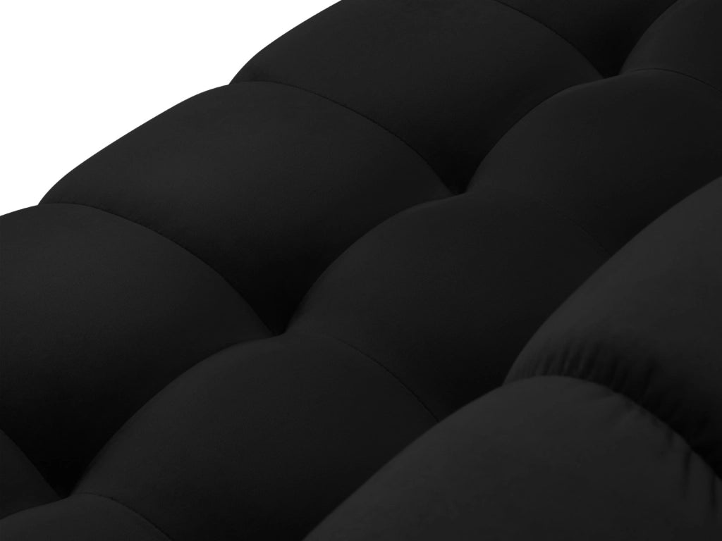 Cosmopolitan Design - Divano "Bali" 2 posti in velluto nero 