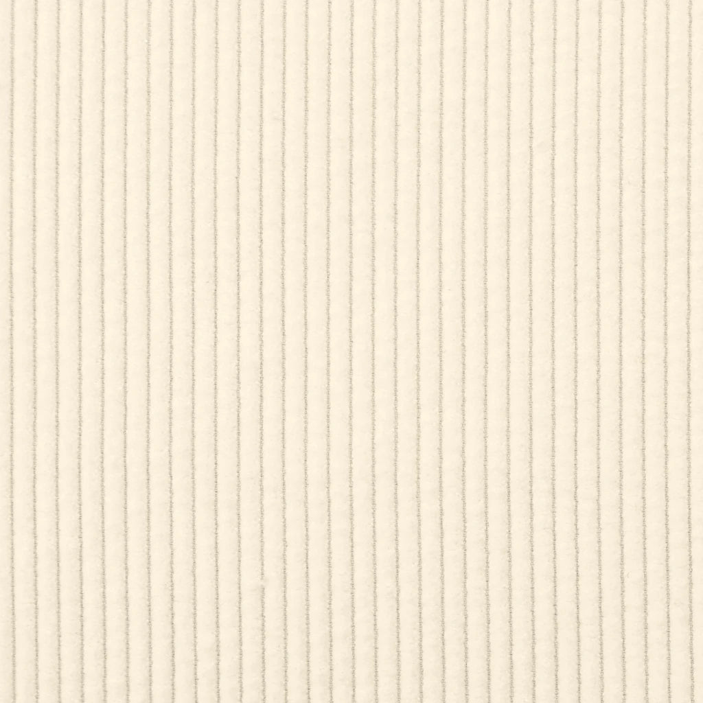 Divano Sedia con Braccioli Crema 54 cm Tessuto a Coste 4100517