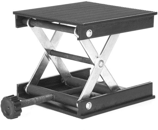 Supporto per Hef - Piastra in Plastica - Maniglia in Metallo - Altezza di Elevazione Massima 90 mm - Dimensioni 90 x 90 mm - Regolabile - Funzionamento Facile - Piattaforma di Elevazione