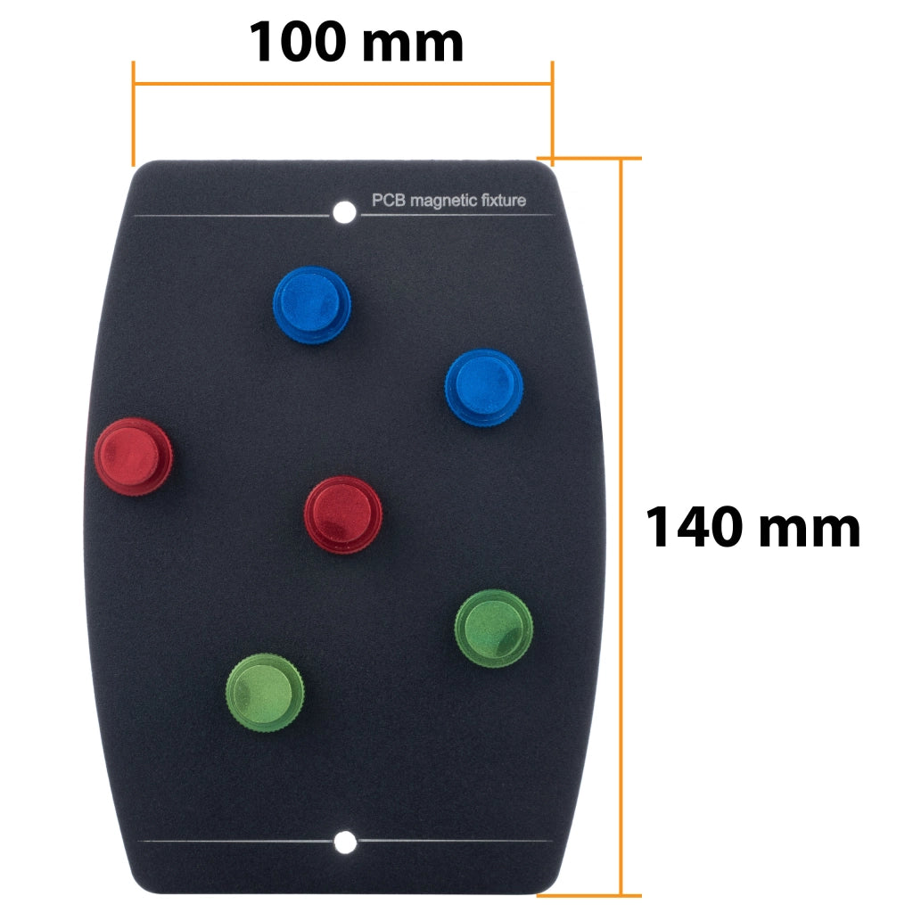 Supporto Magnetico in Metallo per Saldatura PCB – Piastra Magnetica con 6 Magneti Regolabili | Resistente ad Alte