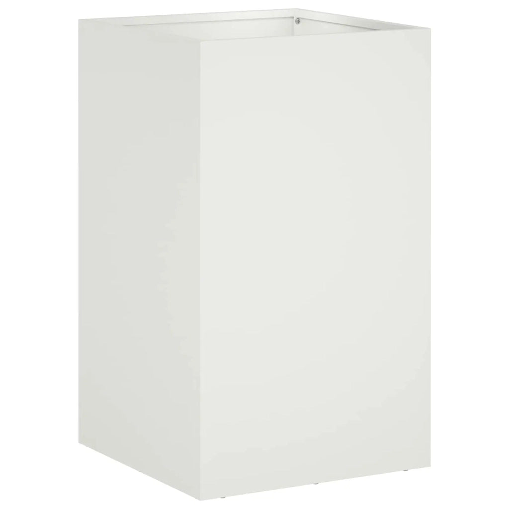 Vaso da giardino 2 pz Bianco 30 x 30 x 50 cm 8005347