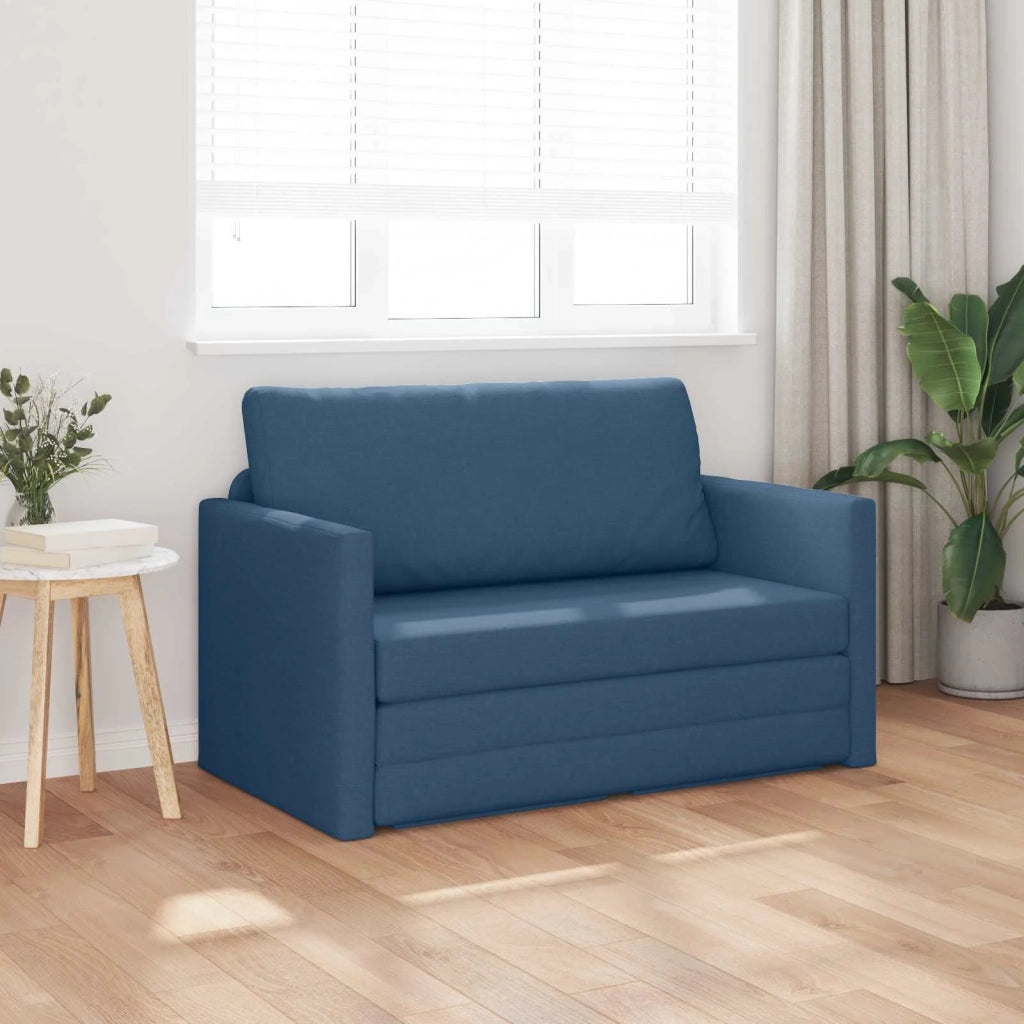 Divano letto | Sof¨¤ letto | Letto singolo 110cm Blu Tessuto