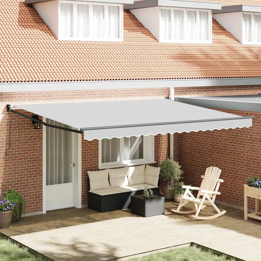Tenda da Sole Antracite 5 x 3 m Metallo 362030
