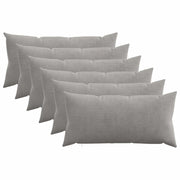 Federa 6 pcs HEERLEN Grigio Chiaro 40 x 70 cm corduroy 909532