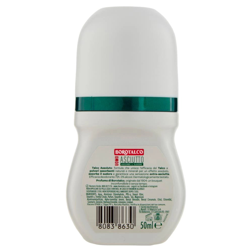 BOROTALCO DEO ROLL-ON 50 ML NEW ASCIUTTO